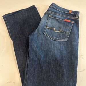 7 For All Mankind Dark Blue Denim Jeans